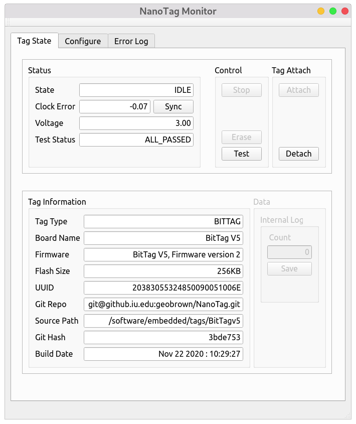 NanoTag Monitor